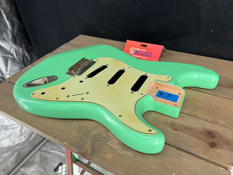 Real Life Relics Strat® Stratocaster® Body Aged Surf Green #1 image 1