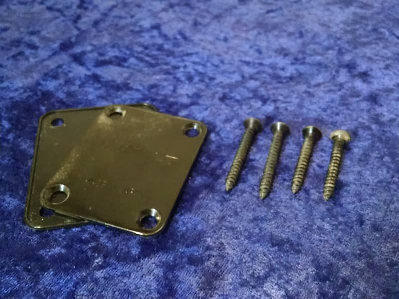 1980s Ibanez MIJ RG Neck Plate w/pad and screws | Reverb