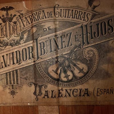SALVADOR IBAÑEZ Historical Flamenco Guitar 1915-Spruce/Cypress image 18