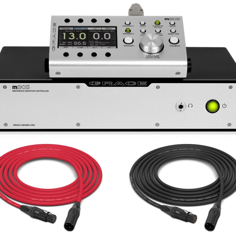 Grace Design M905 | Stereo Monitor Controller (Silver) | Pro Audio 