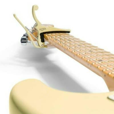 Fender x Kyser Electric Guitar Capo, Olympic White KGEFOWA image 3