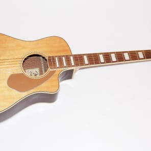 ギター FENDER MALIBU SCE NAT Fender Malibu SCE Solid Top Cutaway Acoustic-Electric Guitar