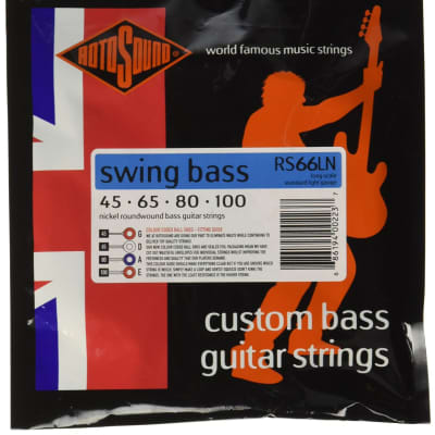 RotoSound RS66LN Swing Bass 66 Nickel 4 String Standard Light (45 - 65 - 80 - 100) Long Scale image 3