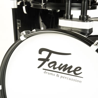 Fame FS18B First Step Junior Drum Set (Piano Black) - Drum Set image 3