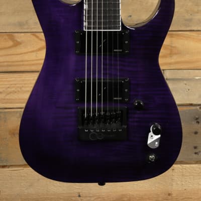 ESP LTD Brian Head Welch Signature SH-7 EverTune Electric Guitar See Thru Purple w/ Case image 2