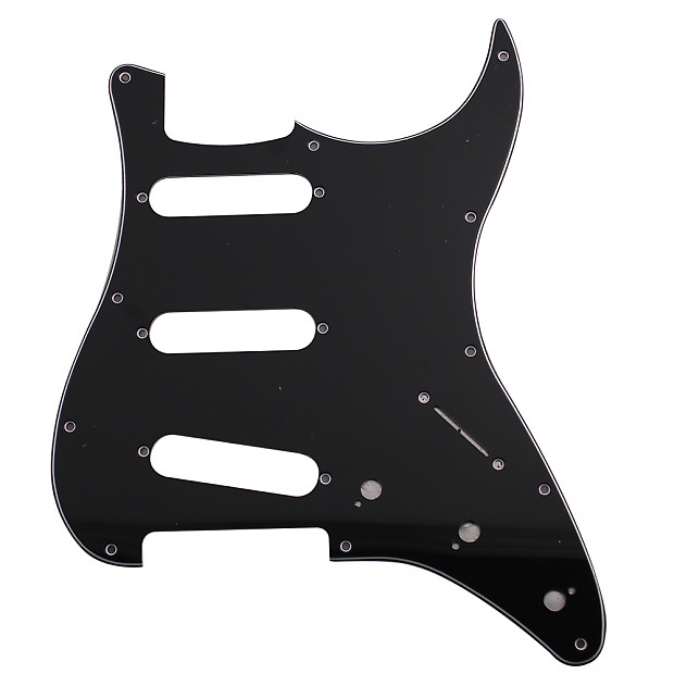 Seismic Audio SAGA14 Replacement 3-Ply Strat-Style Electric Guitar Pickguard image 1