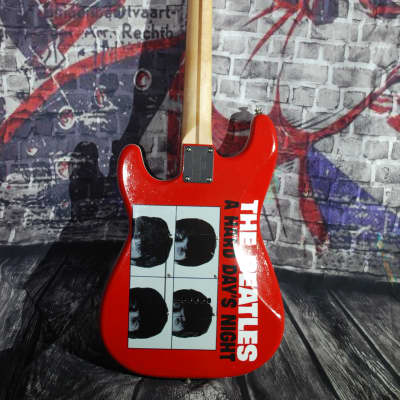 Squier Stratocaster 2005 Beatles HELP & A Hard Days Night Hand Painted Guitar~ Free Shipping image 5