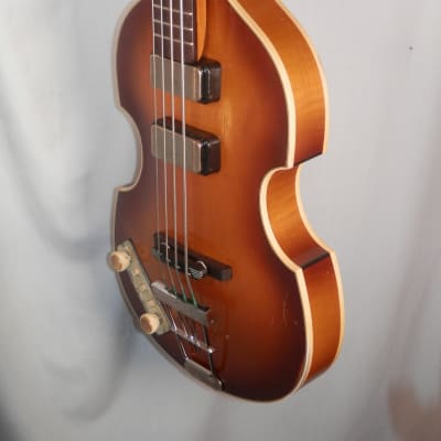 Hofner 500/1-61L-RLC-0 1961 Relic Violin Bass Sunburst Left Handed Made in Germany w/case German image 8