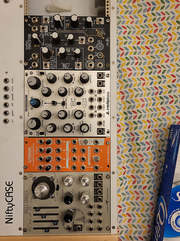 Eurorack modules. Dreadbox utopia, schlappi angle grinder, Reverb