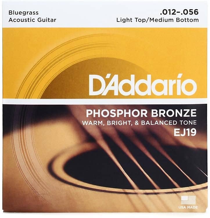 D'Addario EJ19 Phosphor Bronze Bluegrass 12-56 image 1