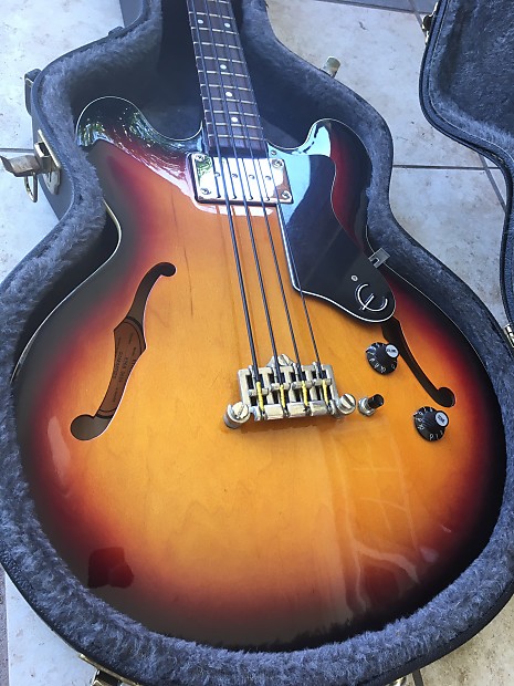 Epiphone Rivoli VC Sunburst Rare Reissue Bass | Reverb
