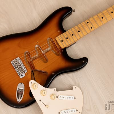 1991 Fender '54 Stratocaster ST54-900 Sunburst Lacquer w/ American Vintage Pickups, Japan MIJ Fujigen ST54-115 image 21