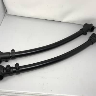 Pair of Roland Curved Rack Tube Frame Rack Clamp Bracket Black TD-4 Electronic Drum Parts