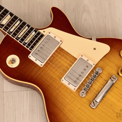 2020 Gibson Custom Shop 1959 Les Paul Standard R9 Light Aged Pre-Murphy Lab Royal Tea Burst w/ Case image 7