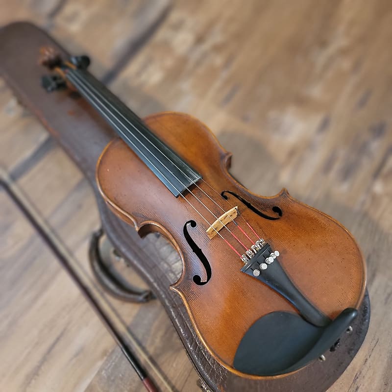 Nicolaus Amatus Fecit in Cremona 1674 1614 4/4 Violin W/Case, Bow & Old  Appraisal