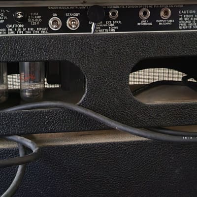 Fender Bassman 10 190 watt late-70's - Black image 2