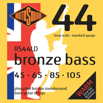 Rotosound Bronze Bass Strings Standard 4 String 45-105 RS44LD image 1