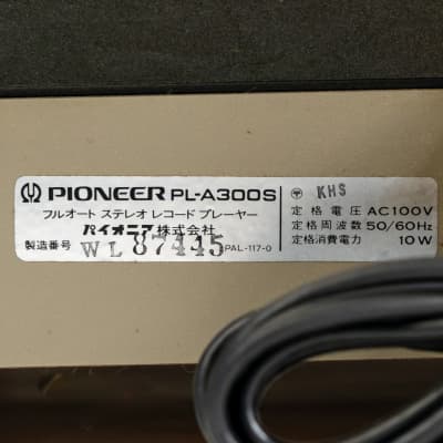 Pioneer PL-A300S - Vintage Record Player - PL A300S - PLA300S - MIJ image 10