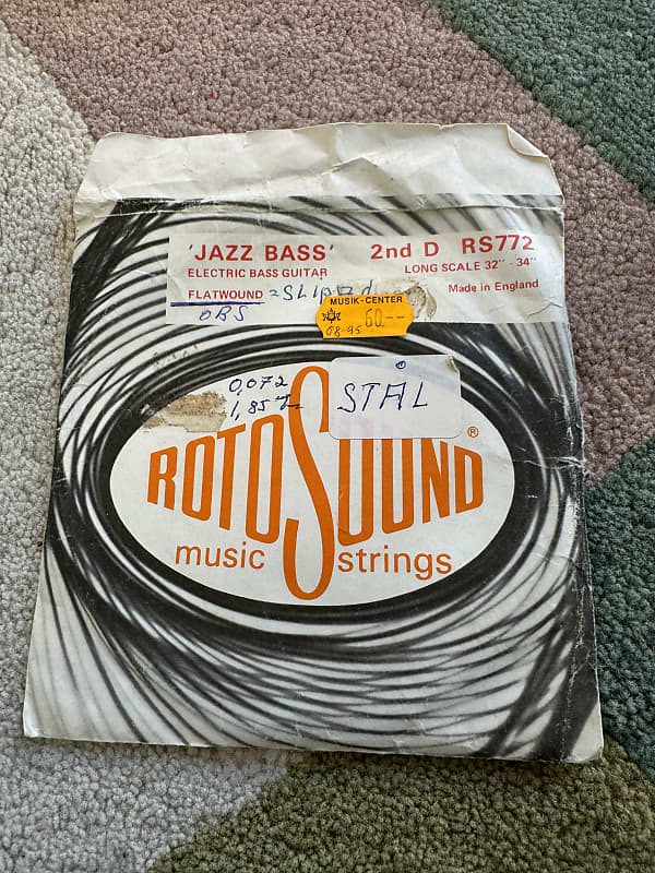 Rotosound Jazz bass flatwound 2ND bass string Reverb Deutschland