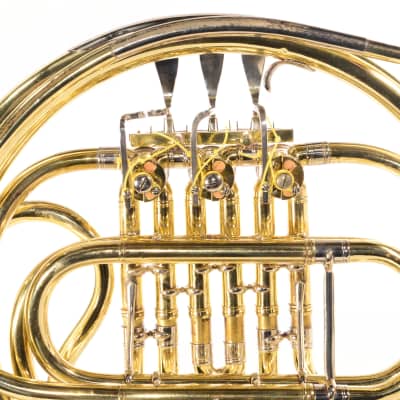 King H.N. White 1955 Single French Horn Outfit USED image 4