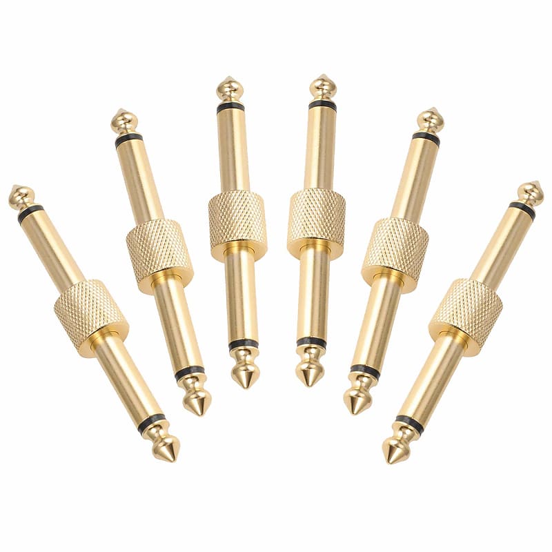 6 Pack Guitar Pedal Couplers 1/4 Inch Ts Effect Pedal Reverb