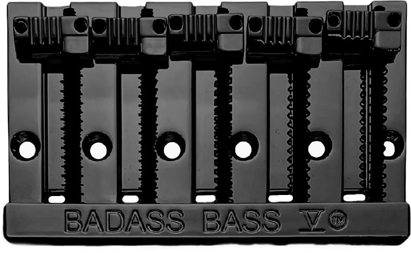 Leo Quan Badass V 5-String High-mass Bass Bridge - Black (5