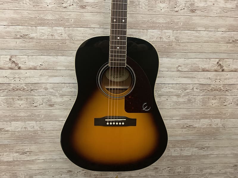 Used Epiphone AJ-220S/VS Acoustic Guitars Tobacco Sunburst