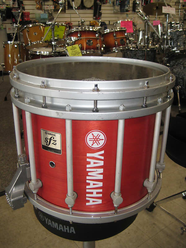 Yamaha 12x14 SFZ Marching Snare Drum 2000's Red Stain Reverb