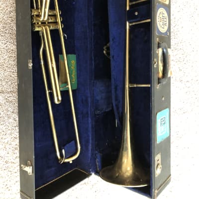 Rare Vintage DEG Caravelle Classic Bb Valve Trombone and case image 2