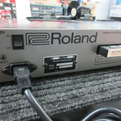 Roland GR-707 Synth Guitar & Module 1985 - really cool Silver Metallic G-707 Synth Axe  w/matching GR-700 Module. image 14
