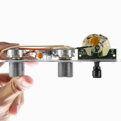 920D Custom TESQ-ELD-C Upgraded T Style Guitar Single Pickup 3 Way Control Plate Replacement image 4