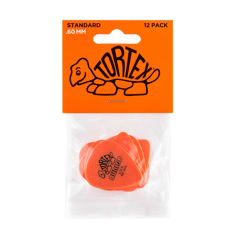 Dunlop Tortex Standard Picks (12-Pack), Orange, .60mm image 1