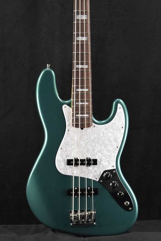 Fender Adam Clayton Jazz Bass Sherwood Green Metallic Rosewood Fingerboard image 1