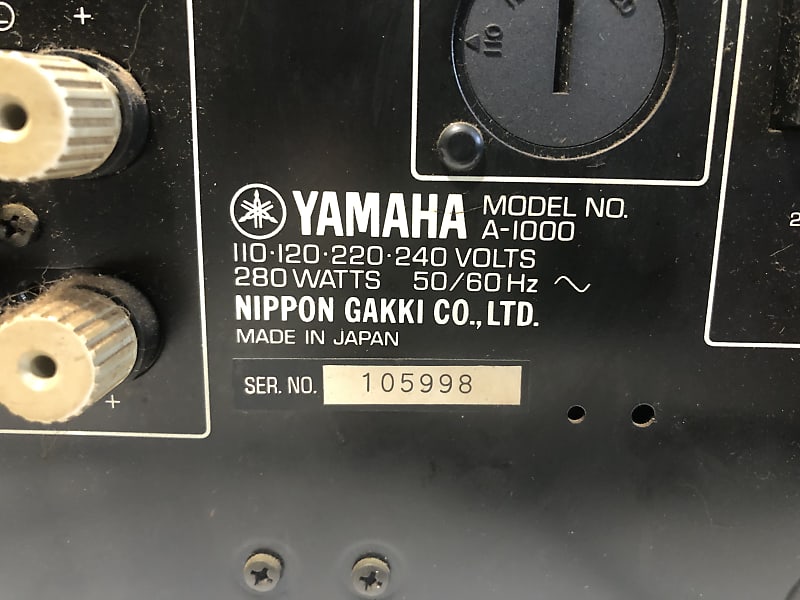 Yamaha A-1000 Amplifier HiFi Stereo Amp Audiophile Japan
