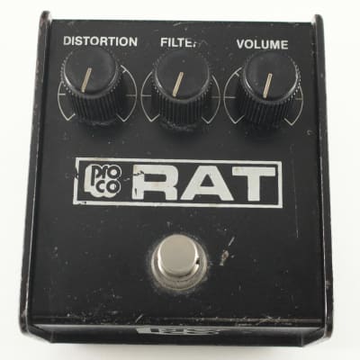 ギター proco RAT 1986 Black Face ProCo Rat Blackface Distortion Vintage 1986 LM308 Guitar