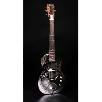 JOHNSON JR-994E Resonator Akustik-Gitarre, vernickelt for sale