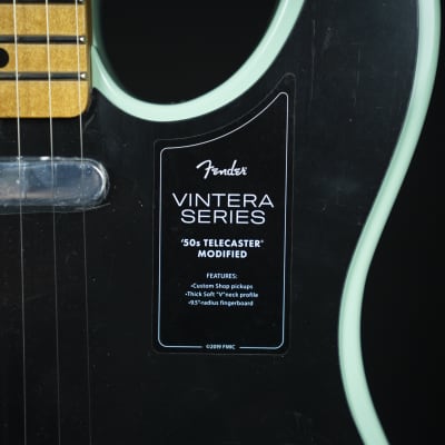 Fender '50s Vintera Modified Telecaster Maple Fingerboard Surf Green (MX21562455) image 12