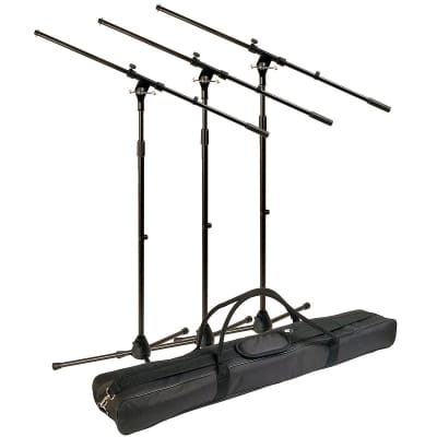 World Tour MSP300 Microphone Stand 3-Pack (with Gig Bag) image 1