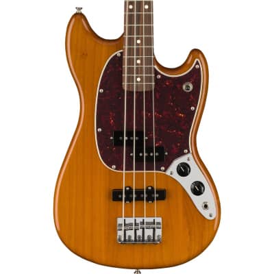 Fender Player Mustang Bass PJ Pau Ferro Fingerboard, Aged Natural image 1