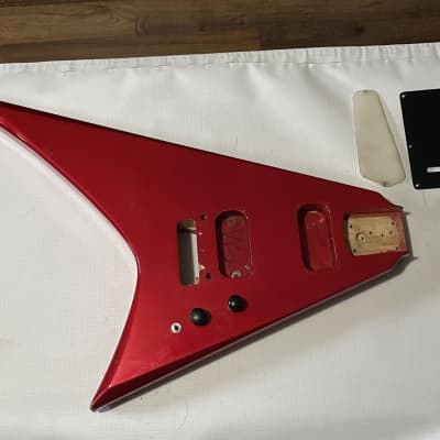 1985 Kramer USA Vanguard RR Rhoads Red Guitar Body Floyd Ready