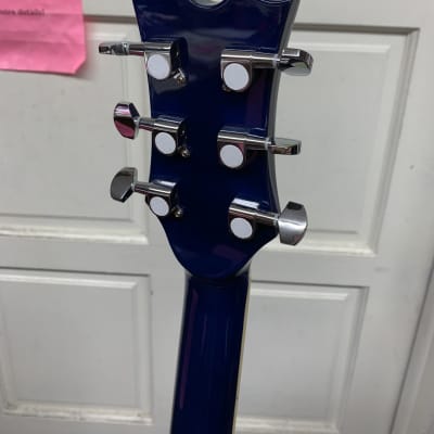 Dean AXS Dread Quilt Ash Trans Blue Acoustic Guitar B-stock Local Pickup image 5