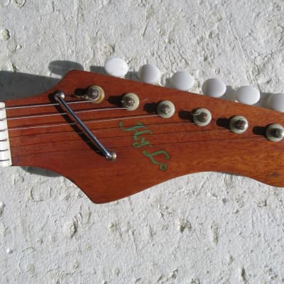 Hy-Lo Guitar,  1960's, Japan, Two Pickup, Redburst, Wang Bar, Very Cool image 2