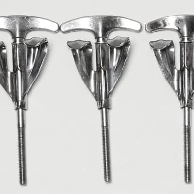 (10) Ludwig Bass Drum Tension Rods & (10) Claws, Chrome Plated - 1960's image 10