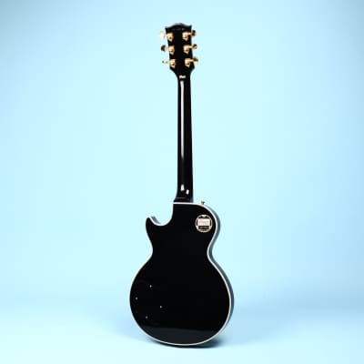2021 Gibson Les Paul Custom Black Electric Guitar Gold Hardware Custom Shop image 4
