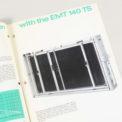 EMT 140 TS Reverberation Unit original brochure and technical information about the remote controller 140RK image 3