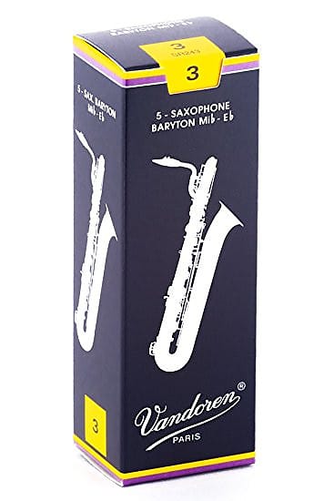 Vandoren Traditional Baritone Saxophone Reeds Box of 5 - 3 image 1