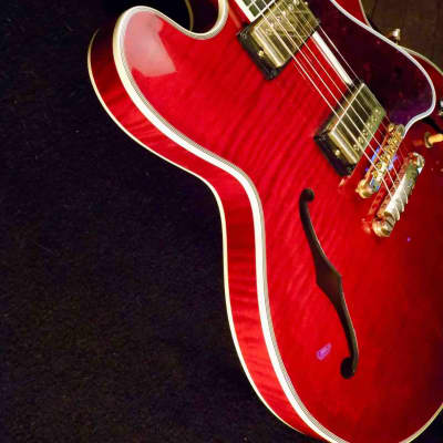 Gibson  ES 355  Custom Shop 2010   curly antique faded cherry image 3