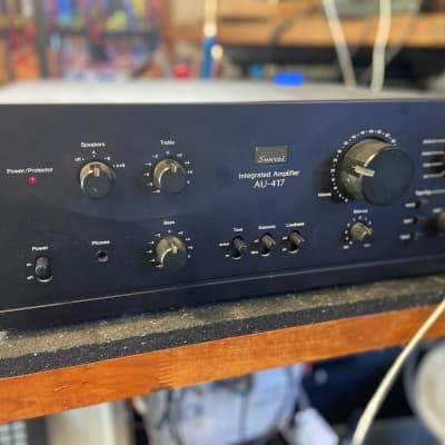 Sansui Au-417 integrated stereo amplifier 65 watts partially restored recapped image 1