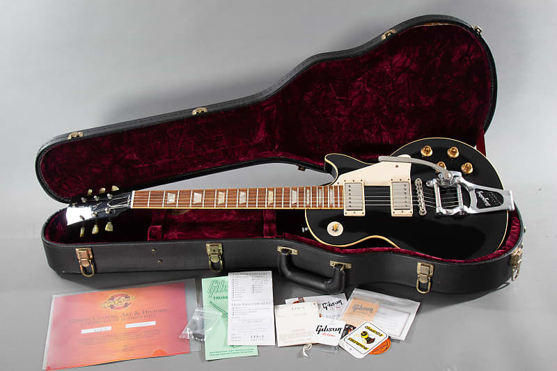 2006 Gibson Custom Shop Les Paul Standard ’57 Reissue Factory Bigsby Black image 1