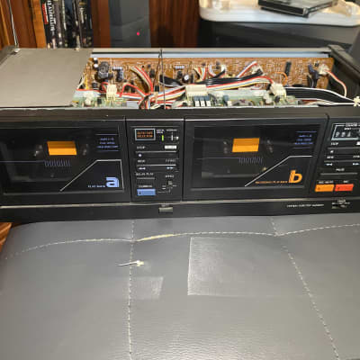 Sansui Stereo online Double Cassette Deck D-70BW Vintage Works with Original Box